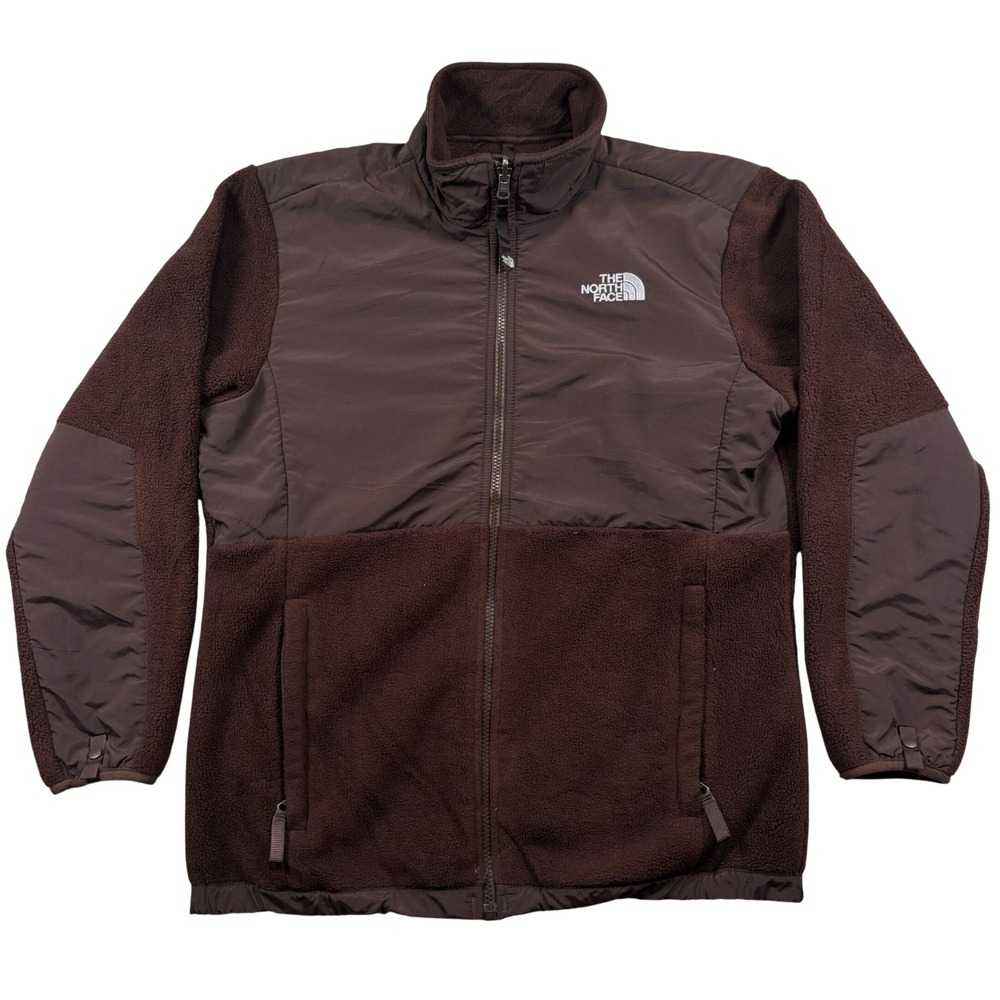 The North Face Denali Jacket Girls XL Brown Fleece Full Zip Polartec Coat